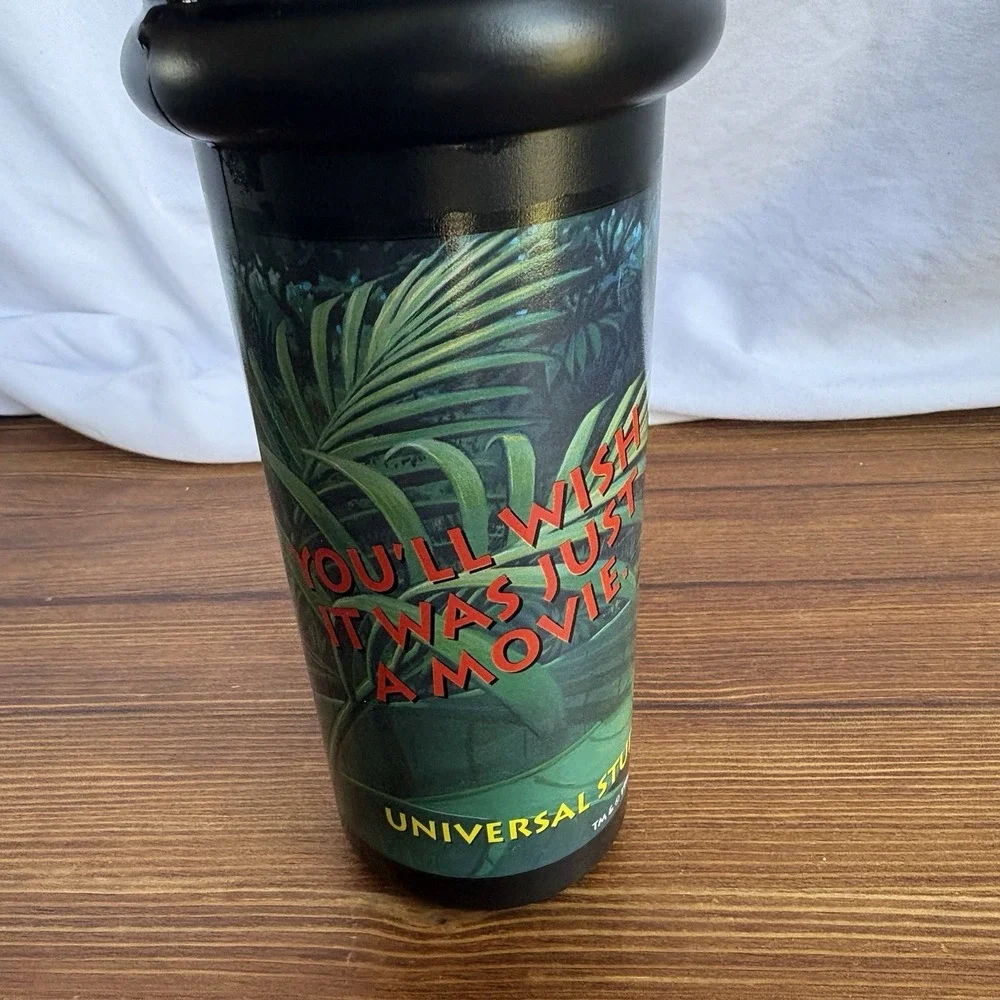 1996 Jurassic Park‎ T-Rex Souvenir Cup Straw Universal Studios Hollywood